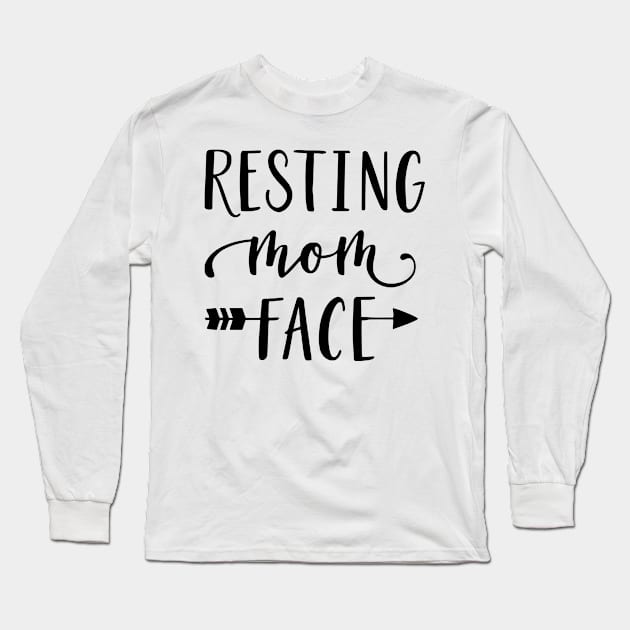 Resting Mom Long Sleeve T-Shirt by wolulas